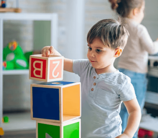 Children playing under a fabric canopy at Quokka Kids in Beaver Dam, WI