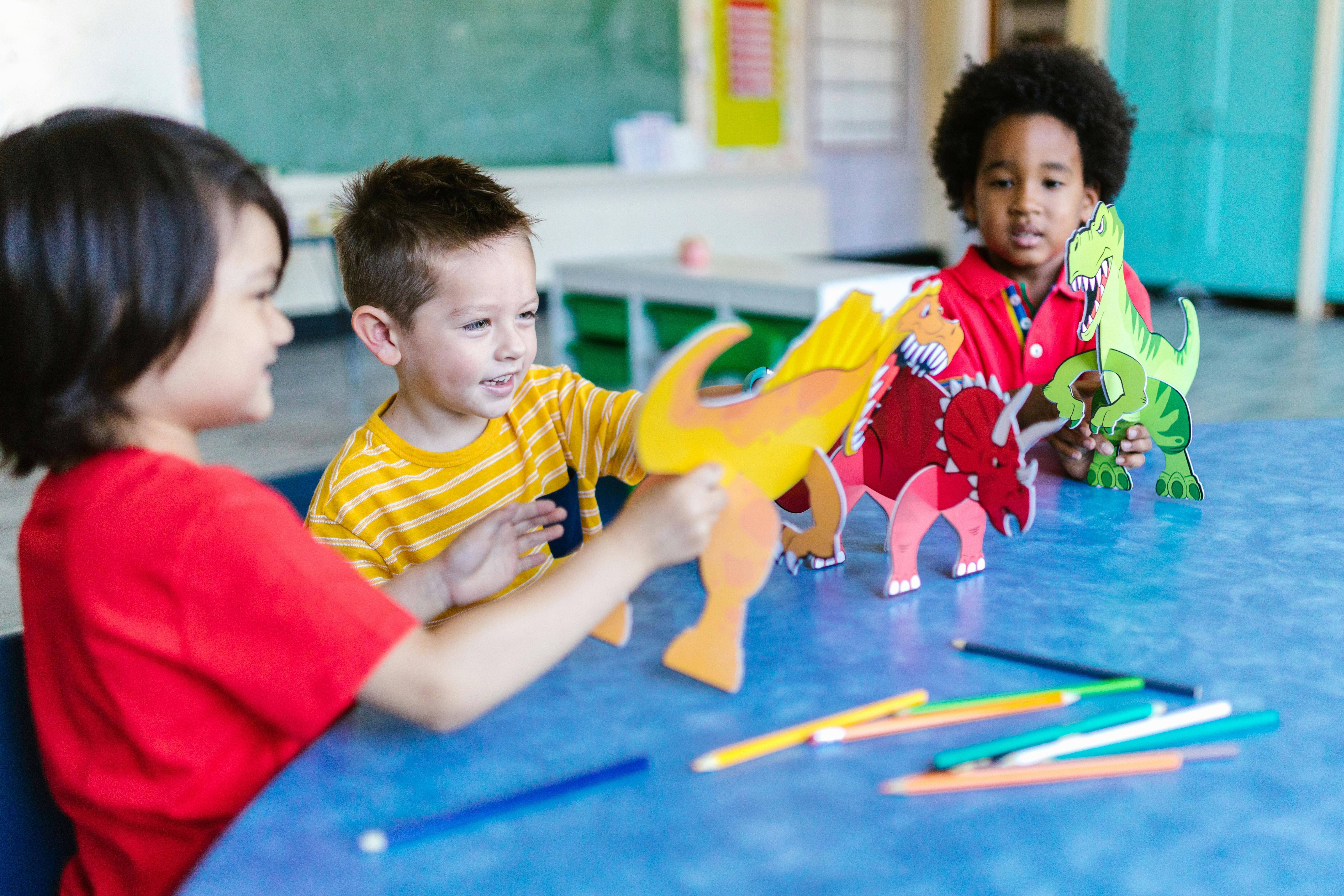 Children participating in creative learning activities and hands-on exploration at Quokka Kids in Laurinburg, NC