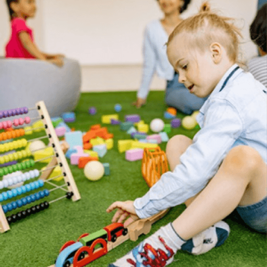 Children at Quokka Kids exploring outdoor dome activities in Beaver Dam, WI.