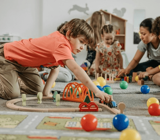 Child-led learning at Quokka Kids preschool in Beaver Dam, WI