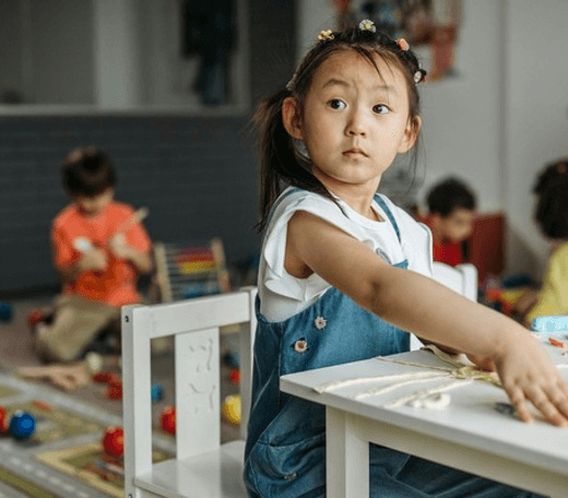 Children at Quokka Kids exploring outdoor dome activities in Beaver Dam, WI.